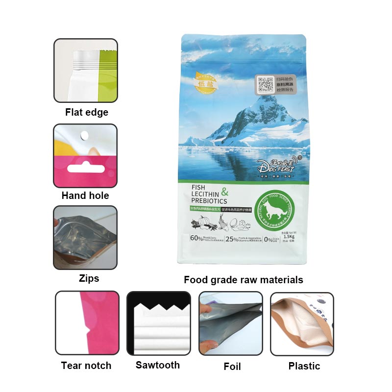 Frosted self-standing and self-sealing dried fruit and nut packaging bags